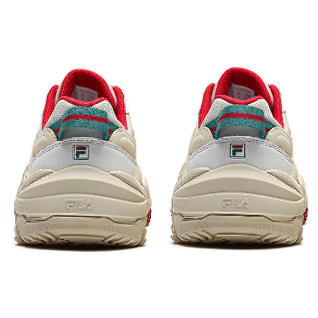New FILA Disruptor 2 Sneakers 'Beige White Red' Women's F12W216132FAN