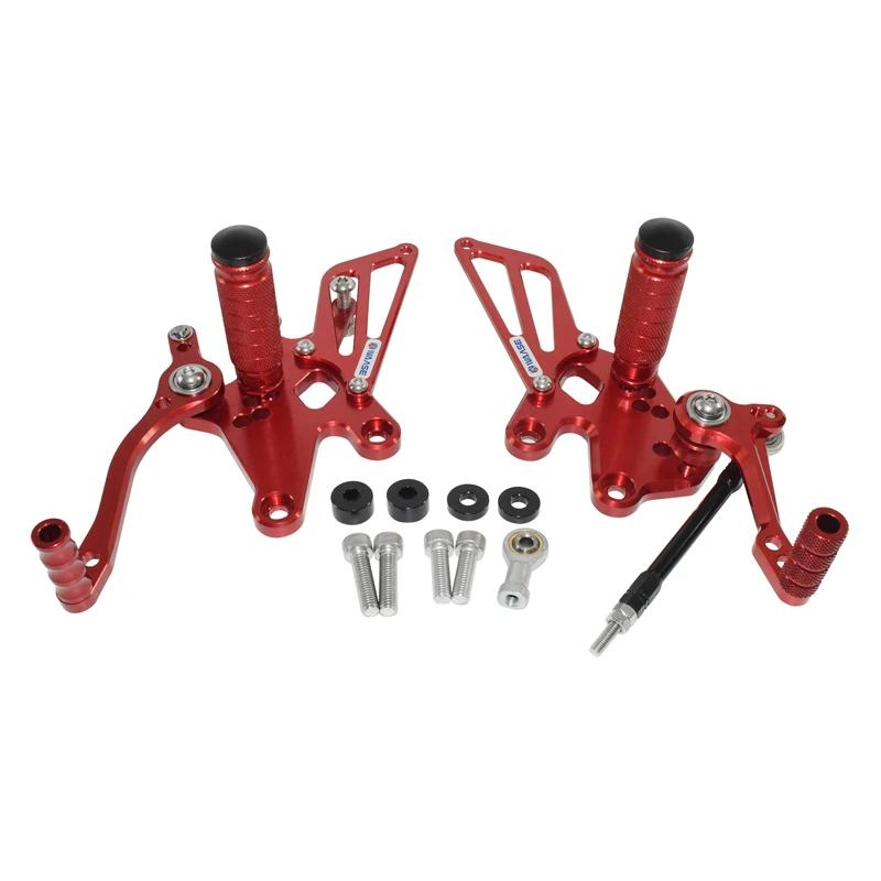 Motorbike Adjustable Driver Rear Sets Rearset Footrest Foot Rest Pegs For Kawasaki Ninja 250R EX 250 R 2008 2009 2010 2011 2012