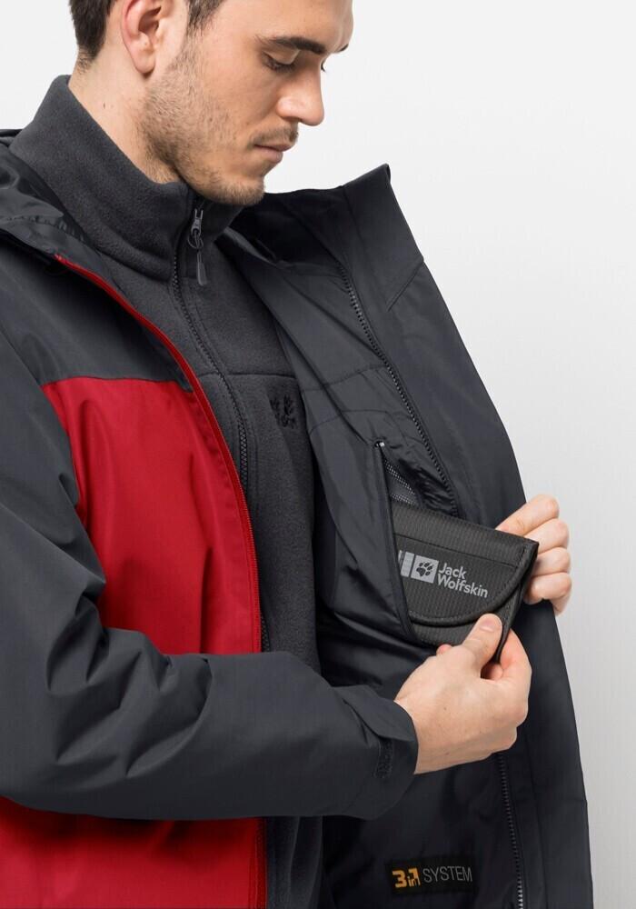 Куртка Jack Wolfskin Taubenberg 3in1 Jkt M adrenaline red