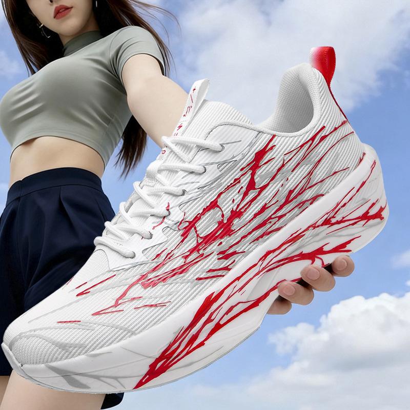 Świecące buty do biegania Profesjonalne lekkie buty sportowe na maraton Oddychające i odporne na ścieranie buty do biegania z amortyzacją i odbiciem