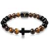 JYL TS Bracelet Men's  Beads Evokes Vintage Style & Strength