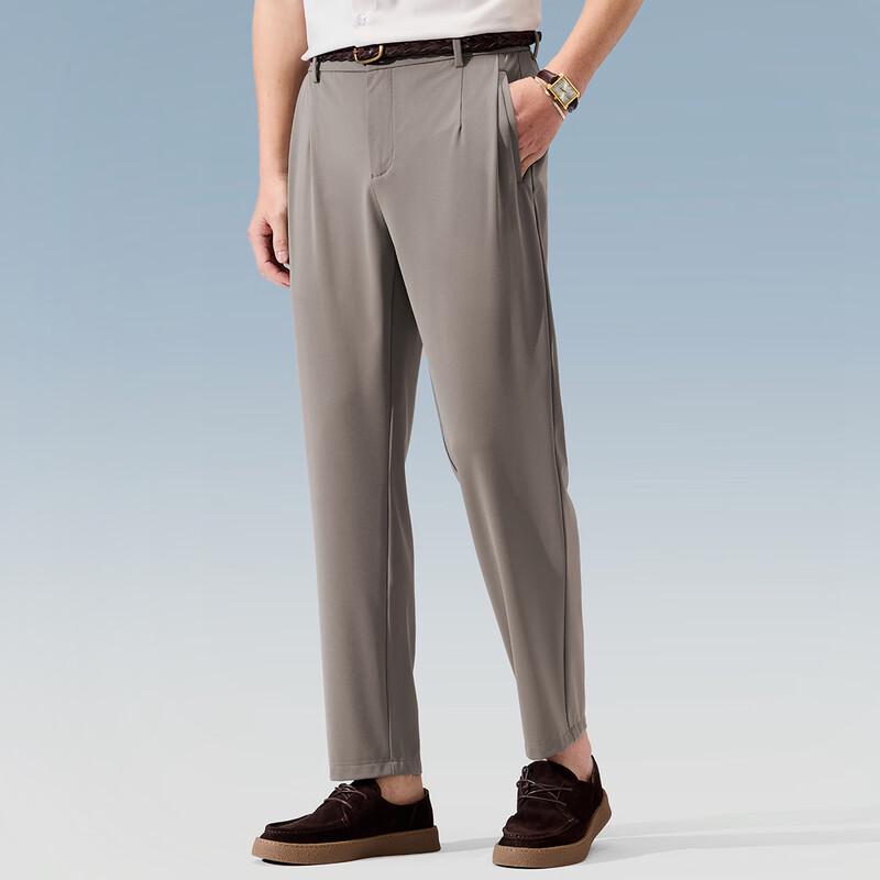 Judger Herren Seidenmischung Tapered Business-Hose