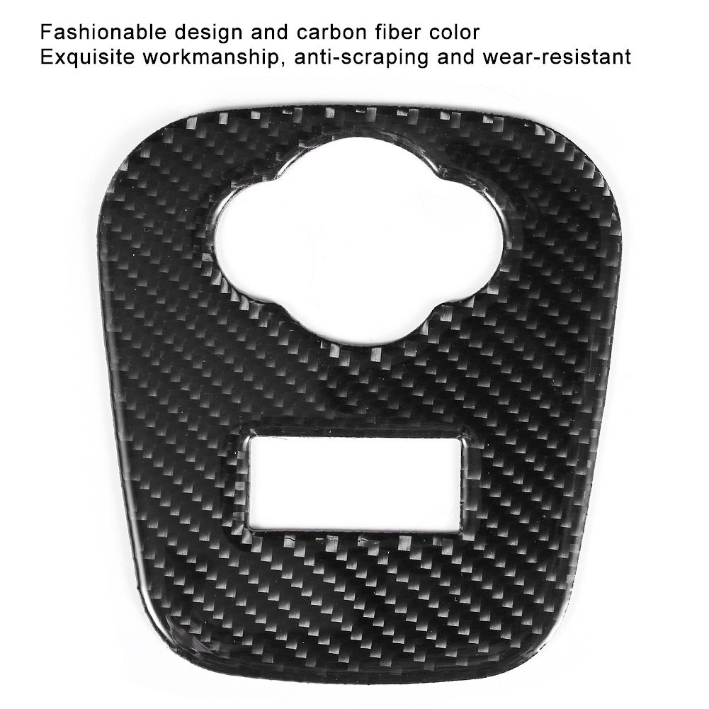 Carbon Fiber Cigarette Lighter Panel Cover Trim Sticker Fit for Mini Cooper F55 F56 F57