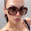 T-shaped large-frame sunglasses, new European and American fashion ins sunshade sunglasses, trendy street sunglasses for women