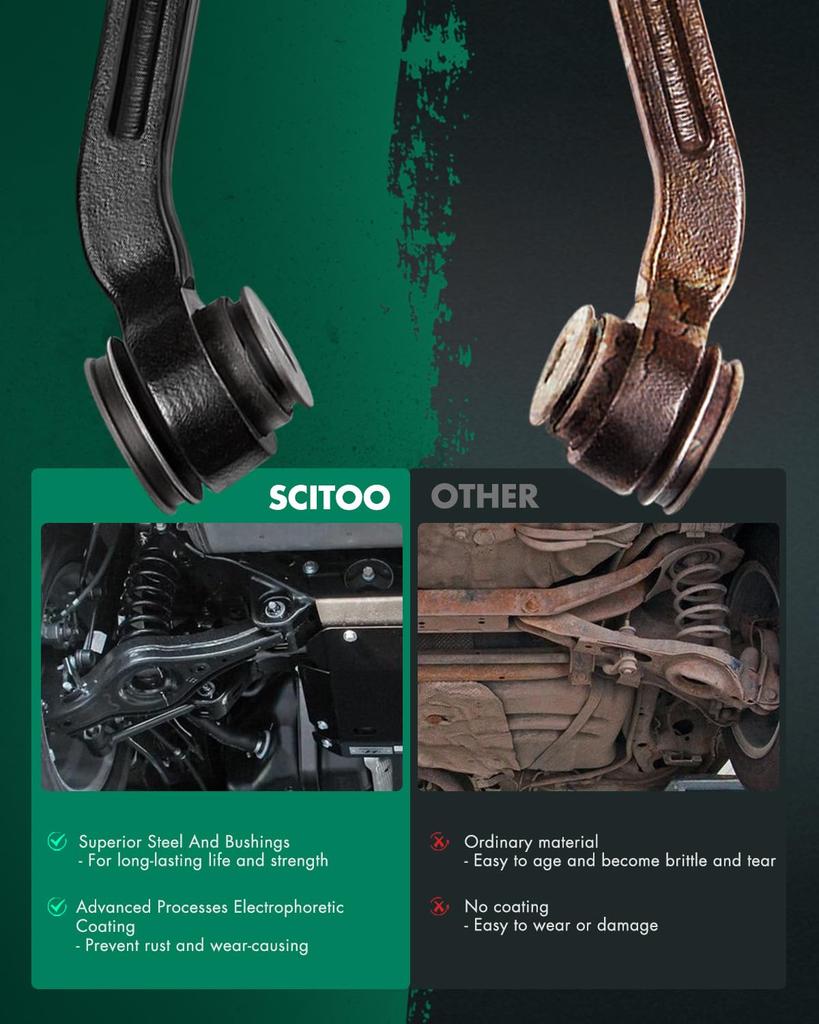 SCITOO Suspension Kit 2pcs Front Outer Tie Rod Ends for RWD 2005-2010 Chrysler 300