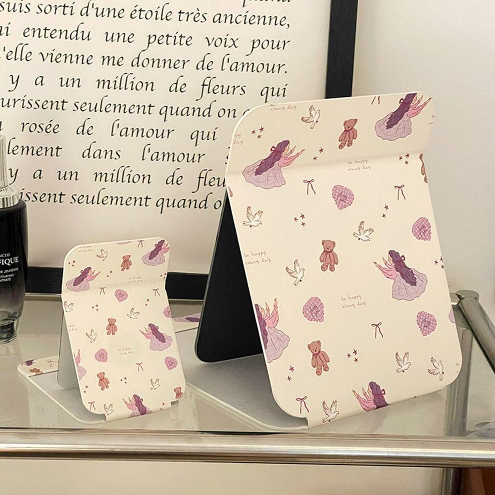 HD Beauty Ręczne Lustro Mini Lustro do Makijażu Urocze Lustra do Makijażu dla Uczennic