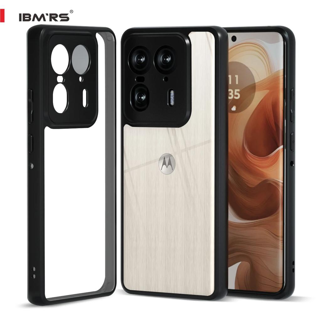 (Comes with wrist strap)for Motorola Moto X50 Ultra Case,(Anti-Yellowing)Soft TPU Hard PC Backboard Shockproof Translucent  Phone Case(Camo Black)