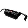 MagicKit for BMW 5 Series F10 M Sport Bumper 10-16 Carbon Look Rear Diffuser with LED Light