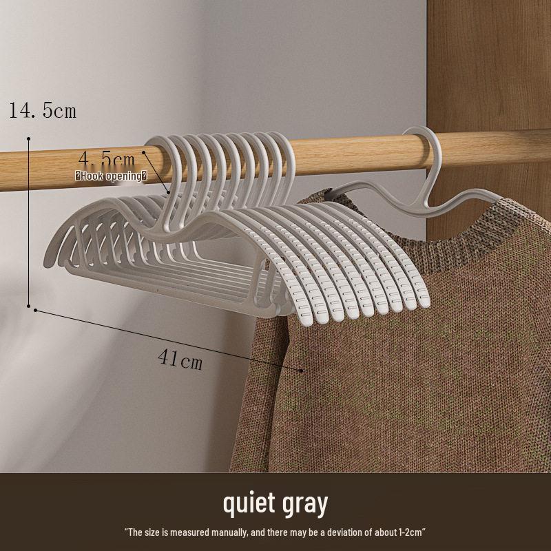 Short-Neck Clothes Hanger: Space-Saving, Anti-Slip, Traceless, Lazy Corner Design for Large Garments.