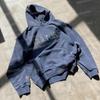Moletom Americano High Street Retrô com Letras Brilhantes Outono Solto Casual Outerwear com Capuz