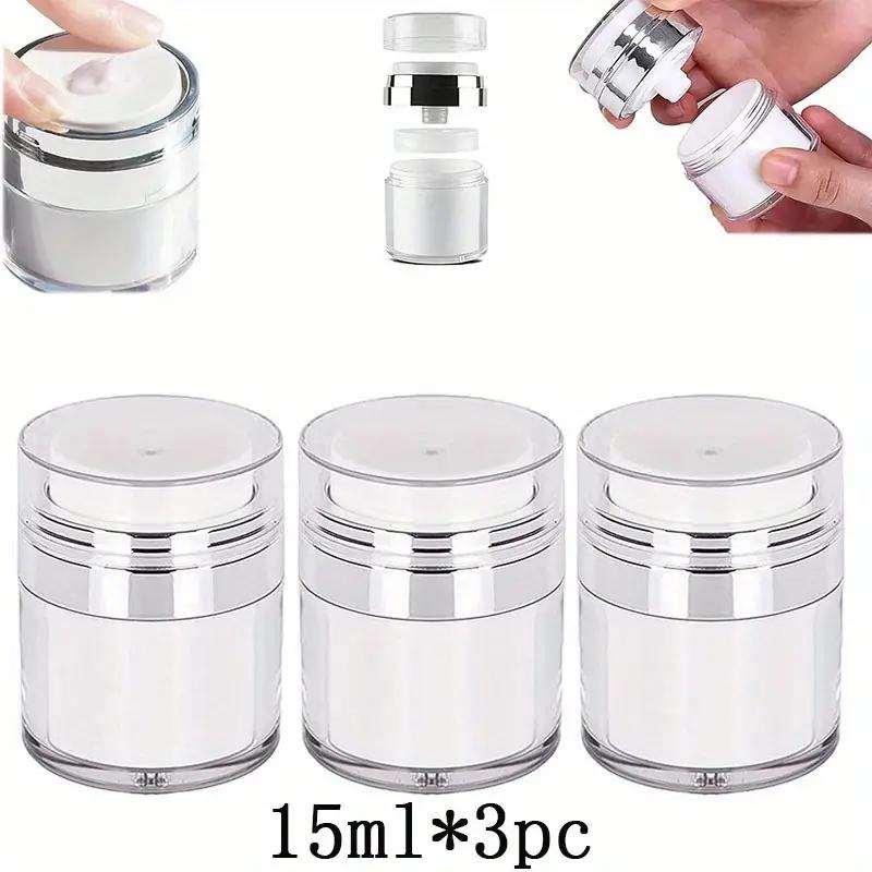 15ML Airless Empty Pump Jar Cream Bottle Portable Size  Leak-proof Empty Airless Moisturizer Face Cream Dispenser for Travel