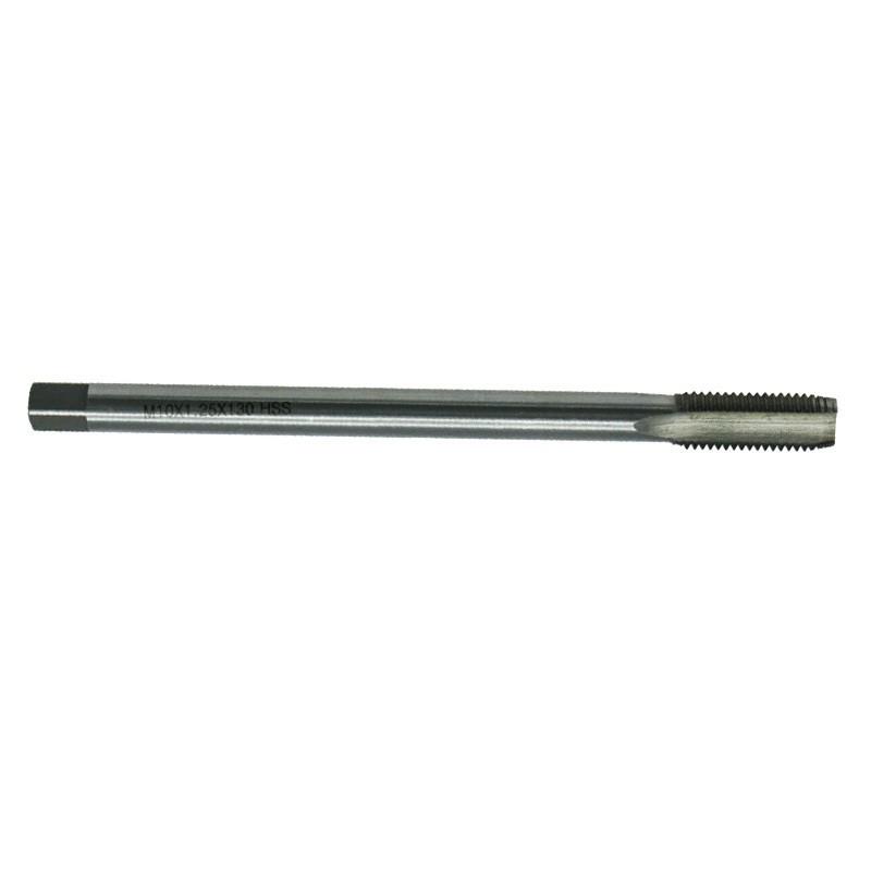 Extended Long Shank Extension Plug Tap M10 X 1.25 X 130mm Metric Right Hand HSS