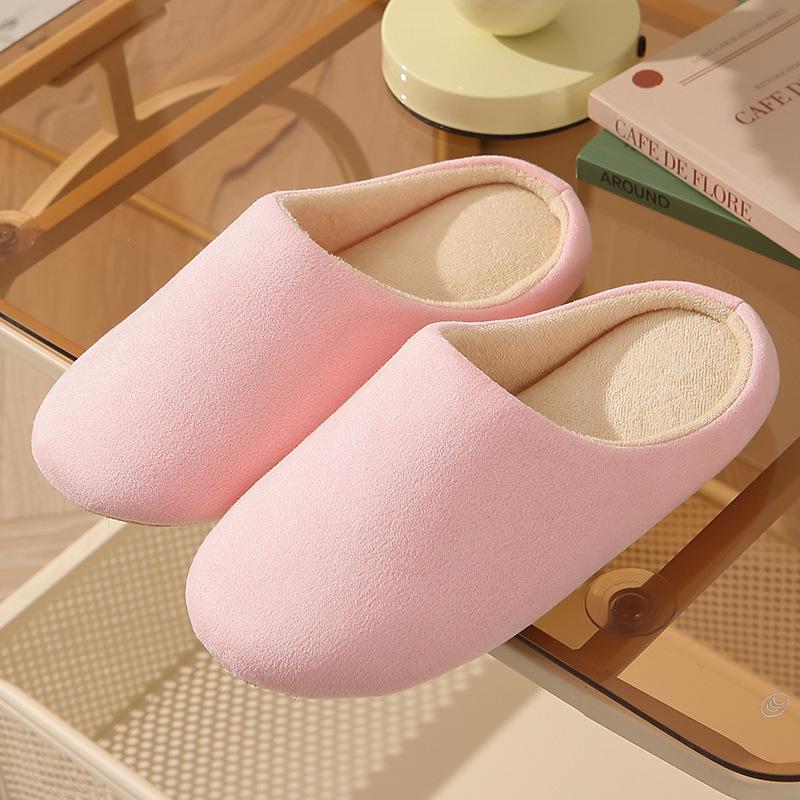 Pantofole da Donna in Cotone Silenziose a Punta Aperta - Suola Morbida in Tessuto, Lavabili in Lavatrice, Perfette per l'Autunno e l'Inverno in Casa