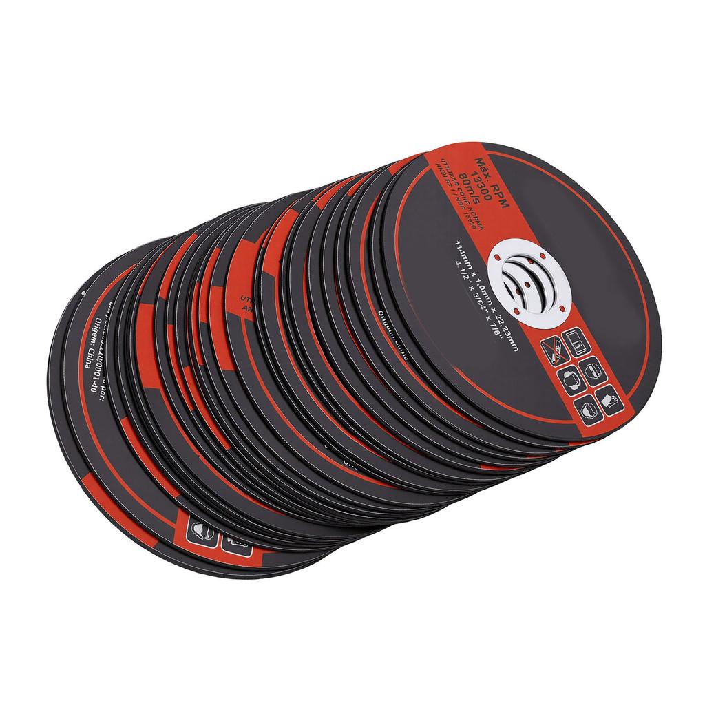 50 Pcs 4 1 2 Inch Cutting Disc 7 8 Inch Arbor 0.045 Inch Thickness Saw Blade for Angle Grinder Metal Panel