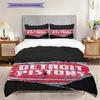 Detroit Pistons Basketball Theme Bedding(1 * duvet cover + 2 * pillowcase, without core) Christmas birthday gift Duvet cover and pillowcase
