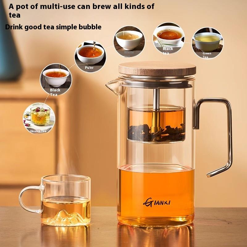 Gianxi Magnetic Suction Elegant Cup Tea Pot Household Glass Tea Cup High-End Tea Separation Tea Set Mug Cup For Tea Tea Ceremony
