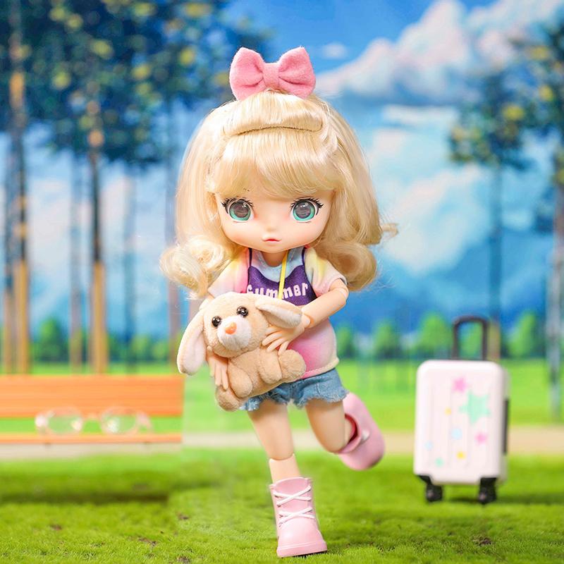 New POP MART Pop Mart Viya Doll Travel Summer/Winter Outfits 21cm Ball Jointed Dolls 21cm 201200347