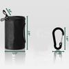 Portable Dog Walking Pet Dog Poop Bag Dispenser Waterproof with Carabiner Clip Dog Poop Bag Holder Zipper Storage Bag Pet