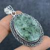 Natural Moss Agate Gemstone 925 Sterling Silver Jewelry Pendant 2.44" B9R61
