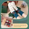 5Pairs Santa Claus Wool Socks Cotton Knit Santa Stockings Fashion Christmas Socks  Unisex