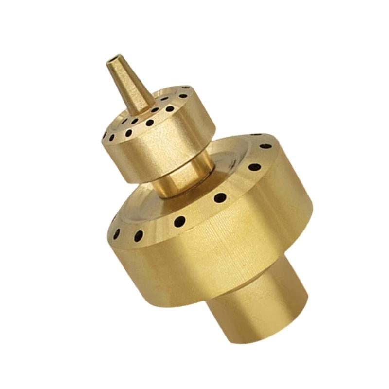 

Double Layer Brass Fountain Nozzle For Outdoor Garden Landscape Water Sprays Sprinkler Head for Landscape Fountain Use 1 inch