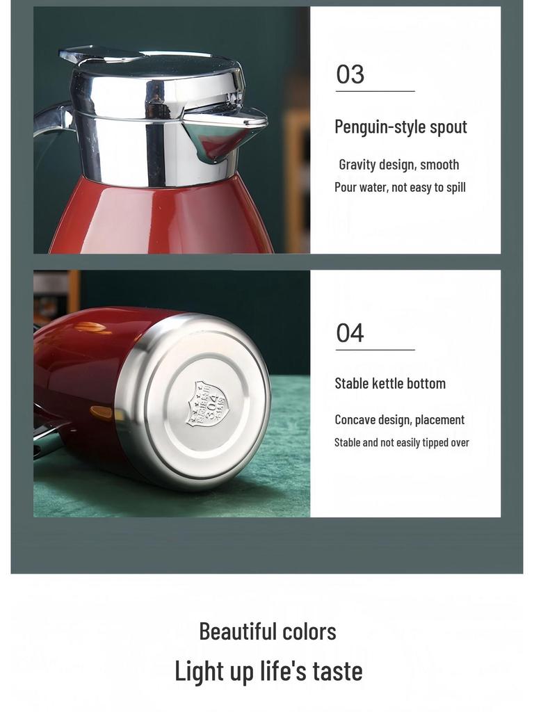 304 Stainless Steel Vacuum-Insulated Coffee Thermos with European Design