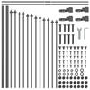 Garden Fence Woerden 3 pcs Gray