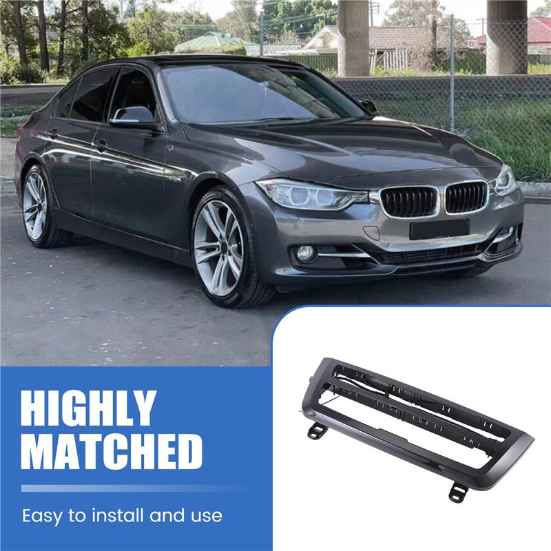 

Car Inner Air Condition A/C Panel Trim With LED Ambient Light For BMW 3 Series F30 F31 320I 340I 2013-2018-M53K чорний