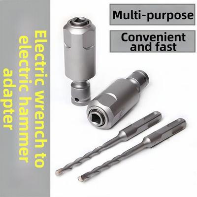 Adaptateur de Clé à Interface Carrée Accessoires pour Perceuse Électrique à Utiliser avec Perceuse/Clé à Choc