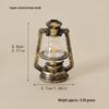 Retro Mini Kerosene Lamp Model for Dollhouse Christmas Decoration & Shooting Scene Prop.