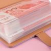 PU Leather Saving Money Binder Portable Account Book Planner Organizer  New Year's Gift