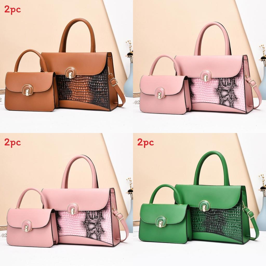 Pu Tote Bag With With Serpentine Print Design And Inner Pouch For Casual Travel Ladies Office Use