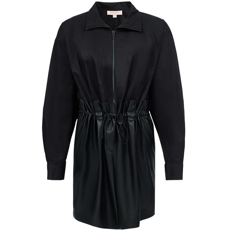 

VEROMODA Women s Drawstring Waist Patchwork Dress M