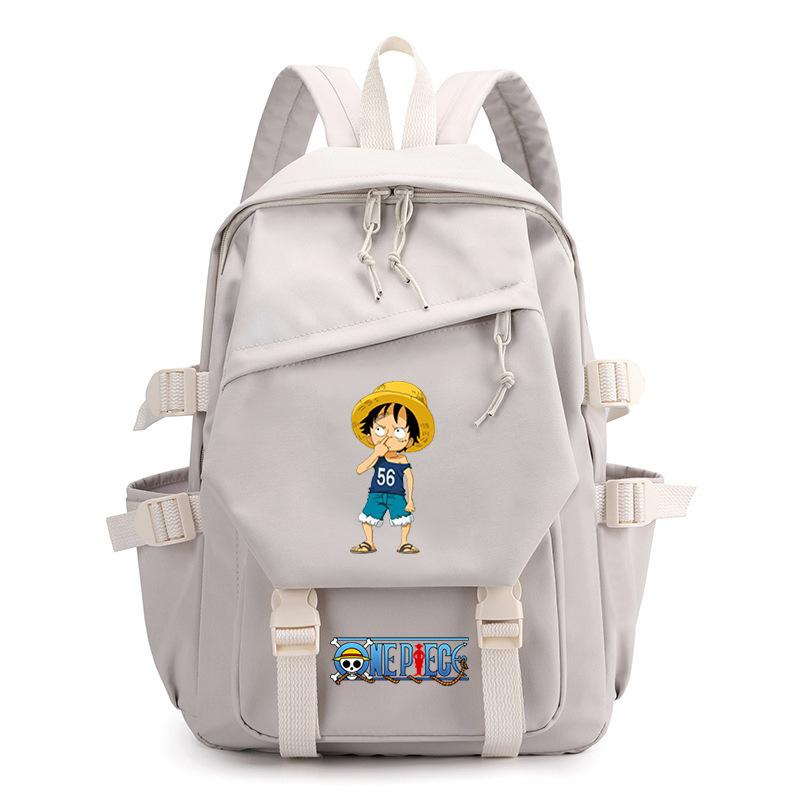 

ONE PIECE School Bag Macaron Trendy Versatile School Bag Elementary School Student Middle School Student Backpack 40*27*17cm