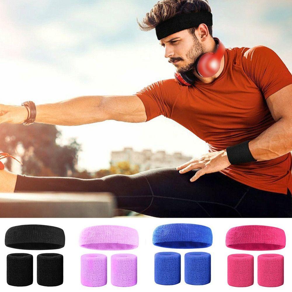 Gym Running Absorbent Band Kids Headbands Sweatband Sweat Headband Wristband Mens Sports Headband