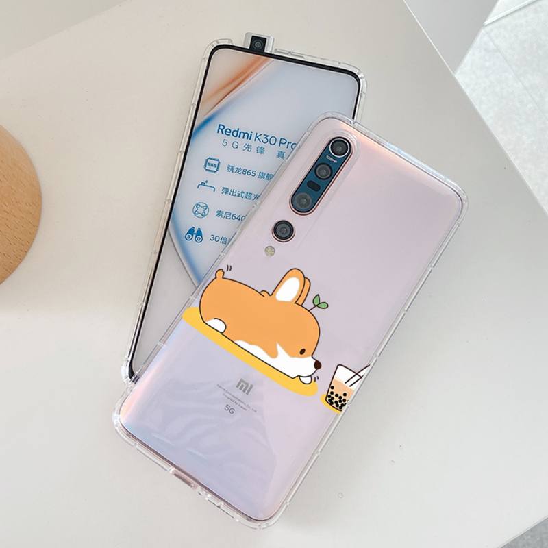 Cute Corgi Phone Case for Samsung A12 21 30 31 51 52 70 71 for Redmi8 9 10 for Honor10 70 50 Clear Case