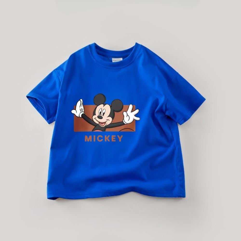 Boutique Children's Tshirts Summer Cartoon Mickey Short Sleeve Tees Tops  Casual Kids Boys Clothes Cartoon T-shirt