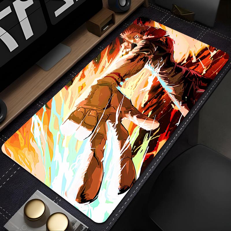 Alfombrilla de Ratón Ordenador Nuevas Alfombrillas de Ratón Alfombrilla de Teclado Alfombrilla de Ratón Gamer Suave Alfombra de Oficina para PC Mesa Jujutsu Kaisen Sukuna Alfombrilla de Escritorio