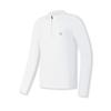 FILA Fitness Fashionable Versatile Sports Leisure Knitted Long Sleeve T-Shirt Men Tops Starlight-White A11M511214F-WT