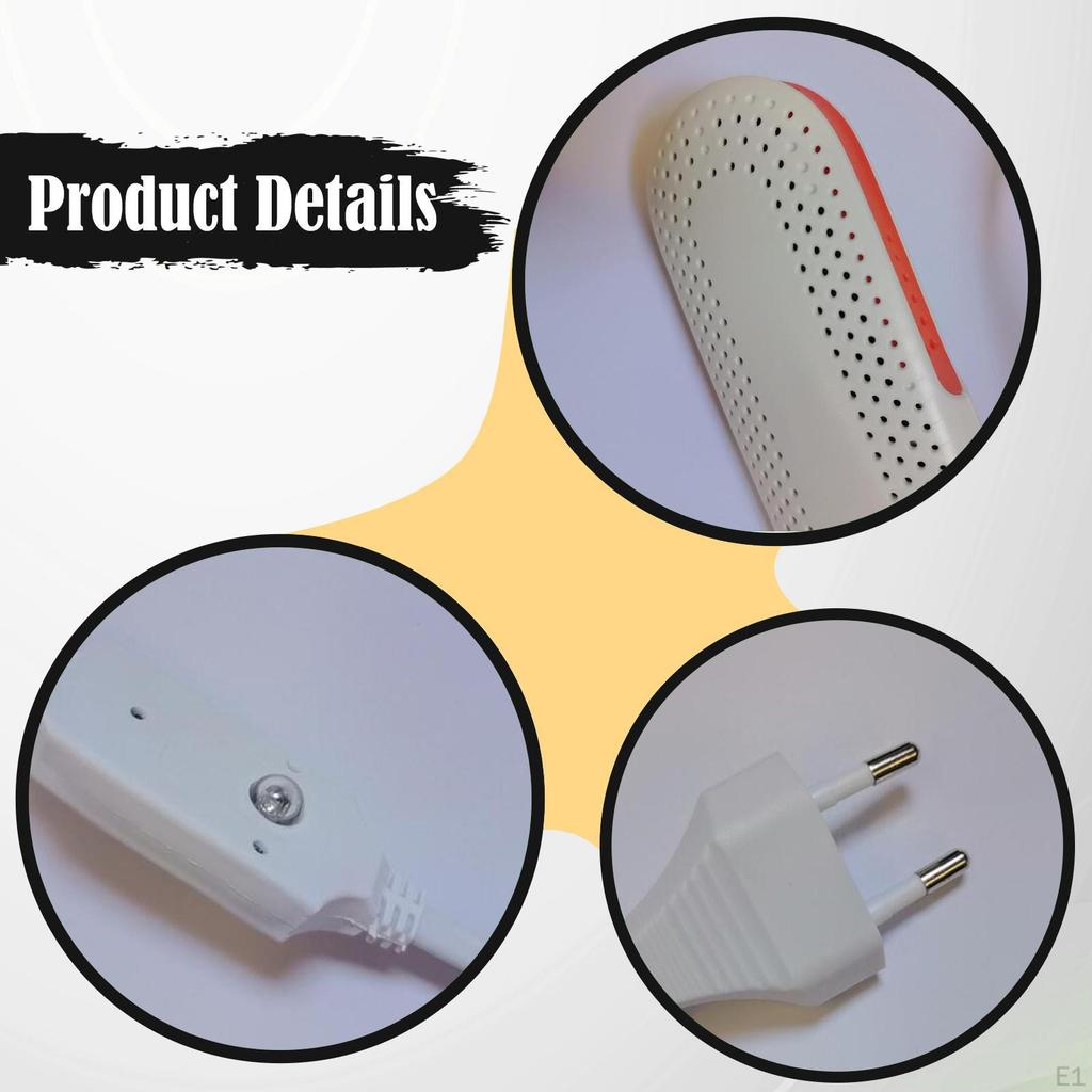 Schuhtrockner Elektrische Tragbare Trockenmaschine für Sneaker Hüte Skischuhe Weiß Orange