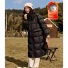 Demana Damen Langer Daunenmantel mit Kapuze