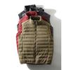 Lightweight Stacked Ribs Cotton-padded Vest Vest Men's Outer Wear Stand Collar Outerwear Waterproof Waistcoat Foreign Trade Men's All-Match Vest