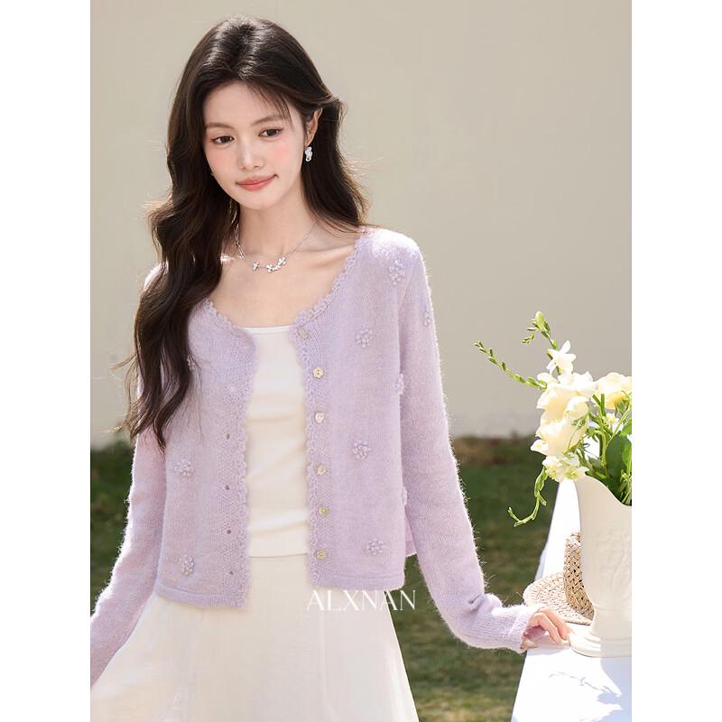 

Women s Spring Slim-Fit Knit Cardigan L