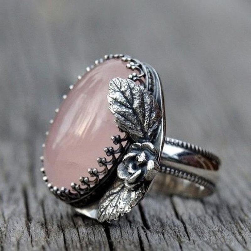 Europe, America, hot-selling inlaid alloy simple ring women's retro engagement goose egg ring