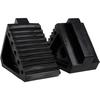 70472 Solid Rubber Heavy Duty Black Wheel Chock 2-Pack, 8" x 4" x 6"