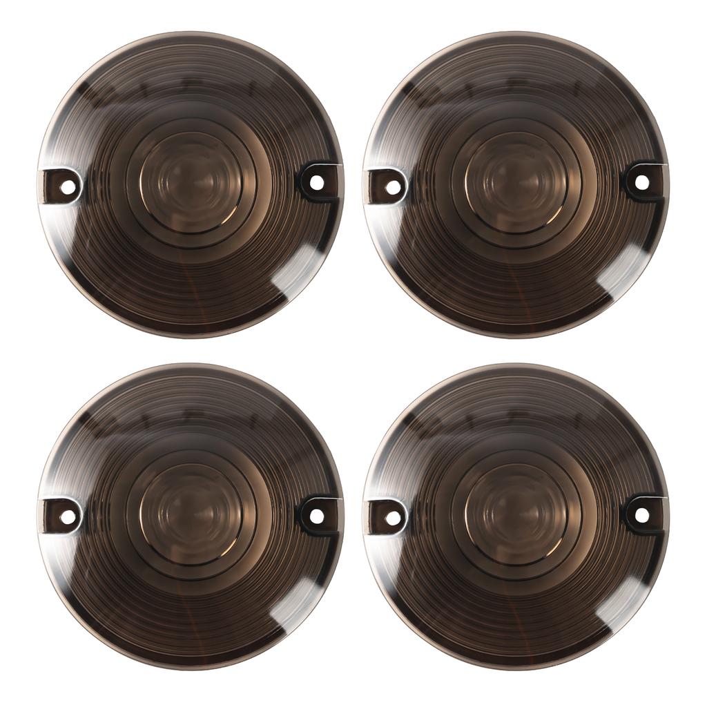 4pcs Turn Signal Light Lenses Lens Cover For Harley Touring Road King Glide Electra Heritage Softail Classic FLSTC Accessories