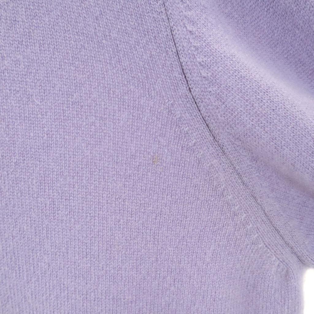 HERMES Made in Italy 100% cashmere Long sleeve Half zip knit L sweater Men's Used