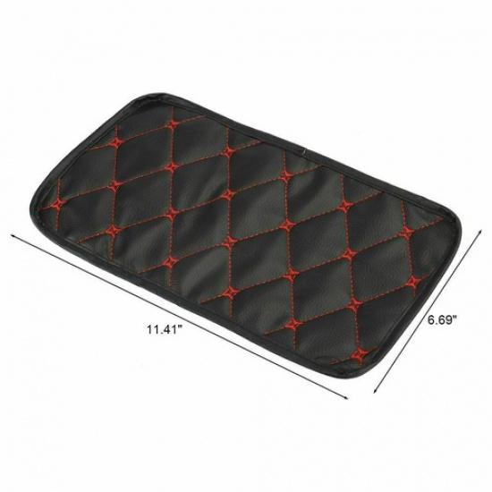 Universal Leather Auto Center Console Armrest Pad Car Seat Box Cover Protector