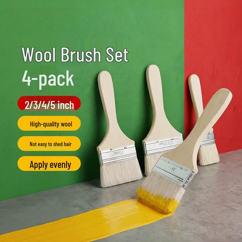 Wool Paint Brush Set