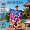 Mythical Fantasy Colorful Unicorn Beach Towel, Microfiber Beach Towel, Perfect For Pool, Beach, Travel, Home Decor Beach Party Fan gifts